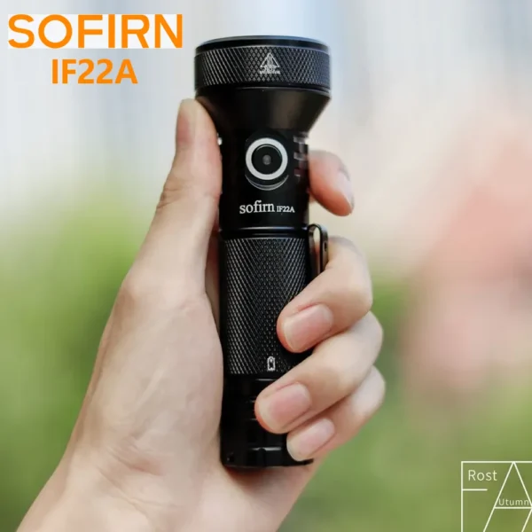 Sofirn IF22A TIR Optics 2100lm LED Flashlight Rechargeable 21700 USB C Powerful EDC Light Torch Outdoor Lantern for Fish