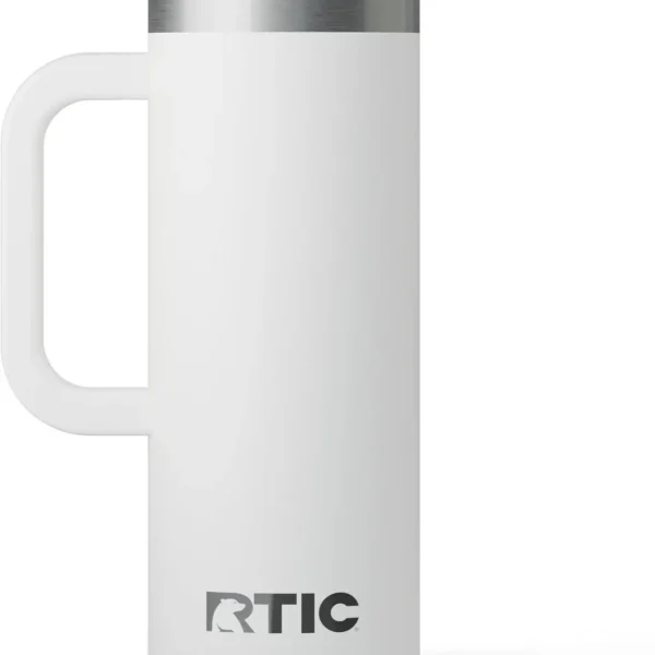 20oz Road Trip Travel Mug with Lid and Handle, Ceramic Lined, Insulated, StainlSteel, Metal, Double