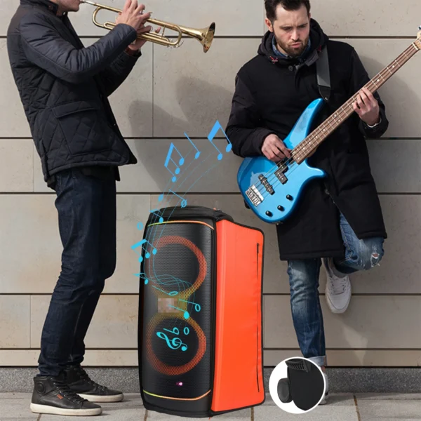 Portable Speaker Dust Cover Storage Bag Waterproof Carrying Case Without Wheels Fits for JBL PartyBox 720 for Outdoor Travel