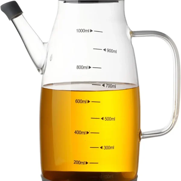 Large Glass Oil Dispenser Bottle for Kitchen Cooking Recipiente Para Aceite De Cocina Olive Oil