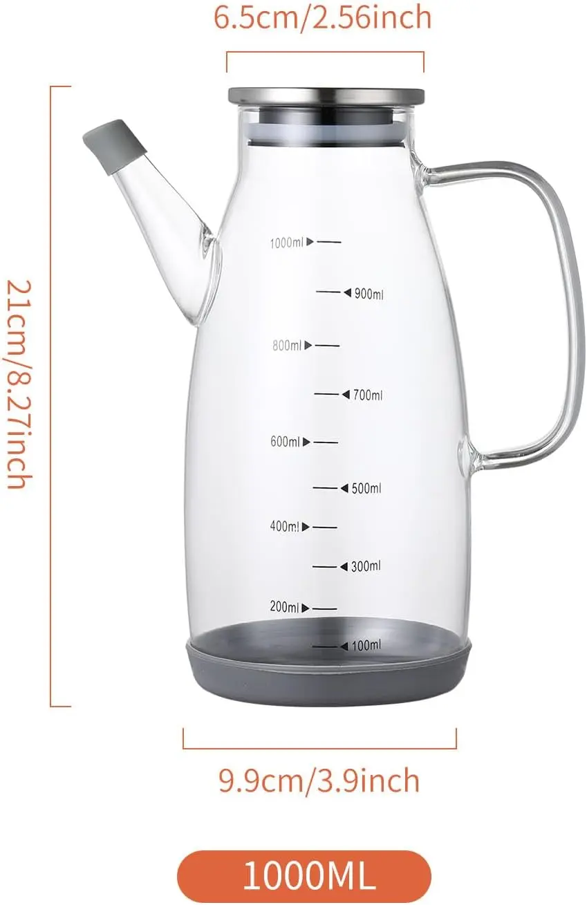 Large Glass Oil Dispenser Bottle for Kitchen Cooking Recipiente Para Aceite De Cocina Olive Oil - Image 5