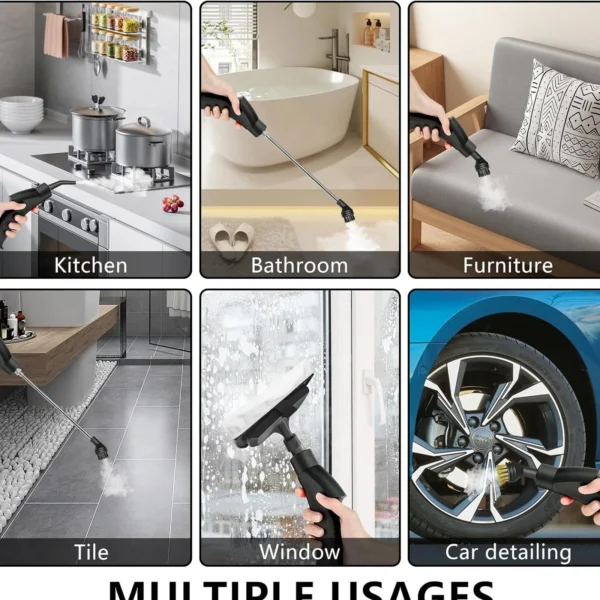 2500W 220V Handheld Steam Cleaner High Temperature Household Steam Cleaner Pressurized Steam Cleaning Machine for Furniture Car