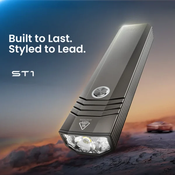 Sofirn ST1 1500Lm Flashlight SFT25R 6000K USB Rechargeable Flashlight for Travel and Camping Supplies Outdoor Lighting