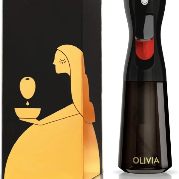 OLIVIA SIGNATURE Advanced Kitchen Oil Sprayer Technology, Continuous Fine Mist with Portion Control